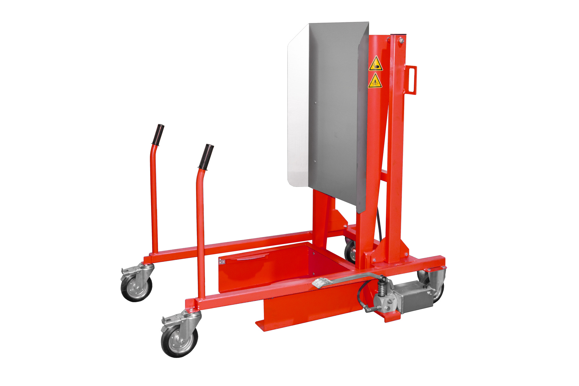 Mülltonnen-Kippstation Typ MKS-F RAL 3000 Feuerrot